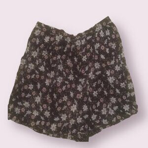 ⭐️ Floral High Waisted Flow Boho Hipster Hippie Chic Farmhouse Peasant Shorts